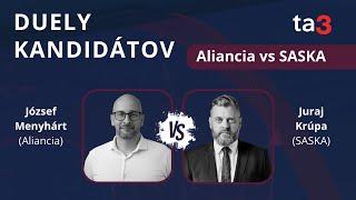 DUELY KANDIDÁTOV: József Menyhárt (Aliancia) vs Juraj Krúpa (SASKA)