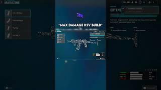 THE *MAX DAMAGE* KSV BUILD on WARZONE  #warzone #callofduty #bo6 #rebirthisland #cod #shorts