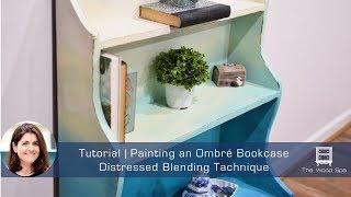 Painting an Ombré Bookcase with Latex Paint - Speedy Tutorial #23