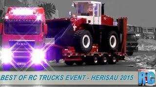 BEST OF RC TRUCKS EVENT - NEW YEAR RC DRIVE IN HERISAU, SWITZERLAND 2015 - RC EXCAVATOR AND MORE