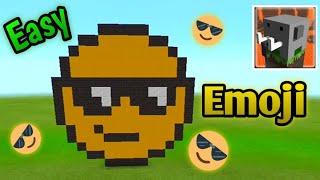 How to make Cool Emoji in Craftsman: building craft | Pixel Art | Easy tutorial