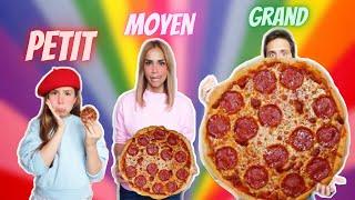 Petit VS Moyen VS Grand FOOD CHALLENGE