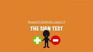 A-Level Psychology(AQA): Research Methods - The Sign Test