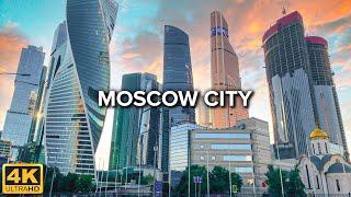 [4K]  Moscow City Towers ️ Walking Tour Around Moscow International Business District | Sept 2021