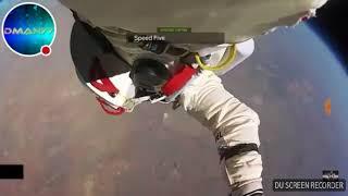 An Astronot jumped from space to earth