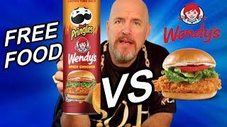 BUY Pringles Wendy's Spicy Chicken Sandwich Chips and get a FREE CHICKEN SANDWICH