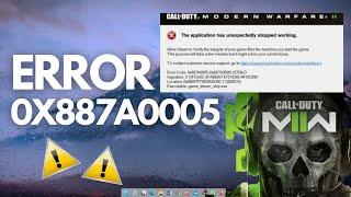 HOW TO FIX error 0X887A0005 | Call of duty | Modern Warfare 2 | English 