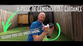 This is NOT a Golf Instruction video it's a general guidance