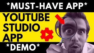  HOW TO USE THE YOUTUBE STUDIO APP - YouTube Creator Studio App Tutorial For Beginners (MUST HAVE!)