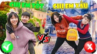 Chị Em Tốt VS Chị Em Xấu  Min Min TV Minh Khoa