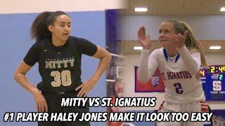 #1 Player Haley Jones (Stanford)  Makes It Look TOO EASY vs SI | Mitty vs St. Ignatius