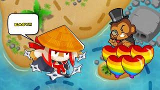 Easiest way to Beat the New Professor Evil Challenge in BTD Battles