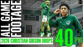 2026 Christian Gibson Drops 40 pts in OT Loss | All Footage | Katy Taylor HS vs Mayde Creek HS