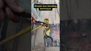 Simple iron bending technique #shorts#trending#windowgrilldesign #safetygrills #bilalsteel