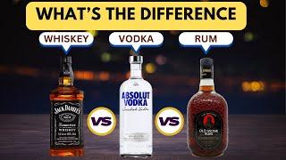 Difference between RUM and WHISKEY and VODKA I which is good for health ? Alcoholic Beverages