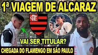 CHEGADA DO FLAMENGO EM SÃO PAULO PARA JOGO CONTRA O CORINTHIANS! PRIMEIRA VIAGEM DE CHARLY ALCARAZ!