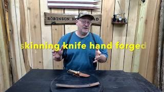 Skinning cutlery hand forged