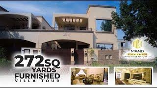 272 sq Yards Furnished  Villa Tour | Precinct 01 | Bahria Town Karachi - Model Villa.