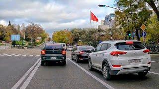 Accompanied by music Beautiful streets of Baku - Driving tour - Azerbaijan (December 2023) 4k Baki