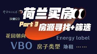 攻略23-荷兰买房Part3 如何寻找并筛选房源 | 正确使用房源网站 选公寓还是house VvE 建造年代 地租与土地产权 energy label 花园朝向 社区人员组成 安全性 土壤污染 地震