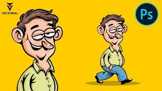 How to draw a cartoon in Adobe Photoshop - Character design