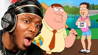 KSI Reacts To Most Outrageous Family Guy Moments 