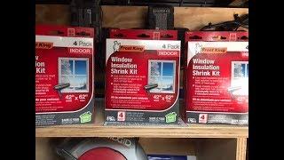 Frost king window insulation shrink kit.