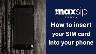 Maxsip Telecom: How to properly insert your new Maxsip Sim Card into your Phone!