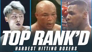 The Hardest Hitting Punchers In Boxing History | TOP RANK'D