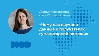 Чему нас научили данные о получателях гуманитарной помощи? Дарья Алексеева
