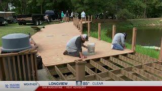 Texas Freshwater Fisheries Center rebuilds piers as renovations continue