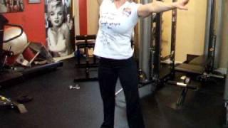 Krista Schaus   1 Arm OH BB Squat