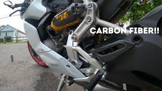 959 panigale carbon fiber parts install