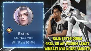 No 1 Estes Dunia Lebih Jago Dari OhmyV33nus SKill nya! Ga Mati2 Walau DiIncer Musuh - Mobile Legends