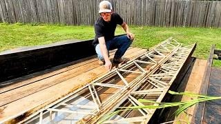 Shipping Container Build! The Trusses are here!