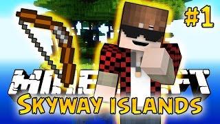 Minecraft: SkyWay Islands Survival #1 - SPIDERS! (Epic Sky Adventure)