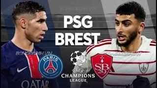 Paris Saint Germain vs BrestFor Second-Leg Of The Champions League Playoff Match.