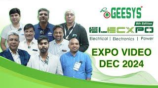 GEESYS Technologies at ELECXPO - 2024, Chennai: Showcasing Innovative Electrical & Solar Solutions