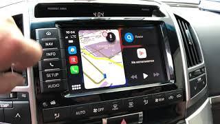 CarPlay в Toyota Land Cruiser 200 (11HDD), GEN 7, 2012-2015 г.в.