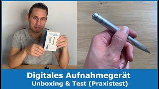 Digitales Aufnahmegerät von LIMENAMICS || Unboxing, Review und Test (Praxistest)