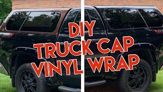 Vinyl wrapping a truck shell, camper top, topper, DIY - 3M 2080 Vinyl