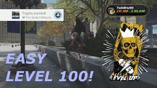 FAST LEVEL 100 in THPS 1+2 (300 XP every 15 seconds) *see description*