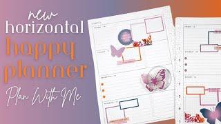 I Can't Believe I Tried This  Happy Planner *New* Horizontal Layout Plan With Me