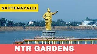 Aerial view of 36 feet tallest NTR Statue in Sattenapalli | Guntur district | Andhra Pradesh