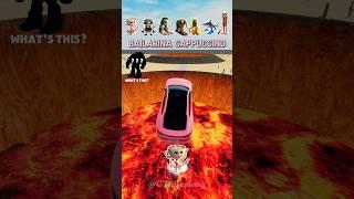 Italian Brainrot funk car jumps the volcano #usa #beamngdrive #games #shorts