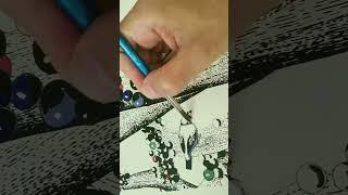 Blue Bird in a Jabuticaba Tree  | Watercolor Painting Process #Shorts