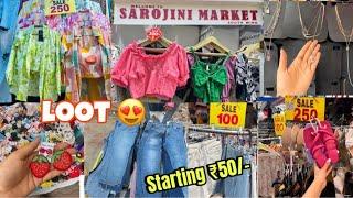 Sarojini Nagar Market Delhi /  latest summer collection with shop no starting ₹50/- 