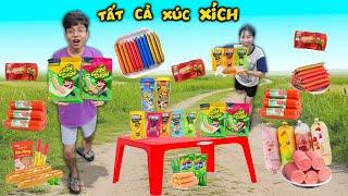 ThắnG Tê Tê Mua Ăn Tất Cả Các Loại Xúc Xích Ăn Liền Trong Siêu Thị