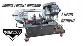 Harbor freight metal bandsaw 1 year honest review