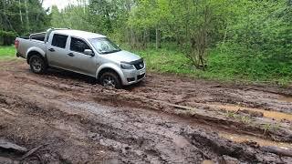 на Great Wall wingle 5 через маленький брод на обычной резине OFF-ROAD 